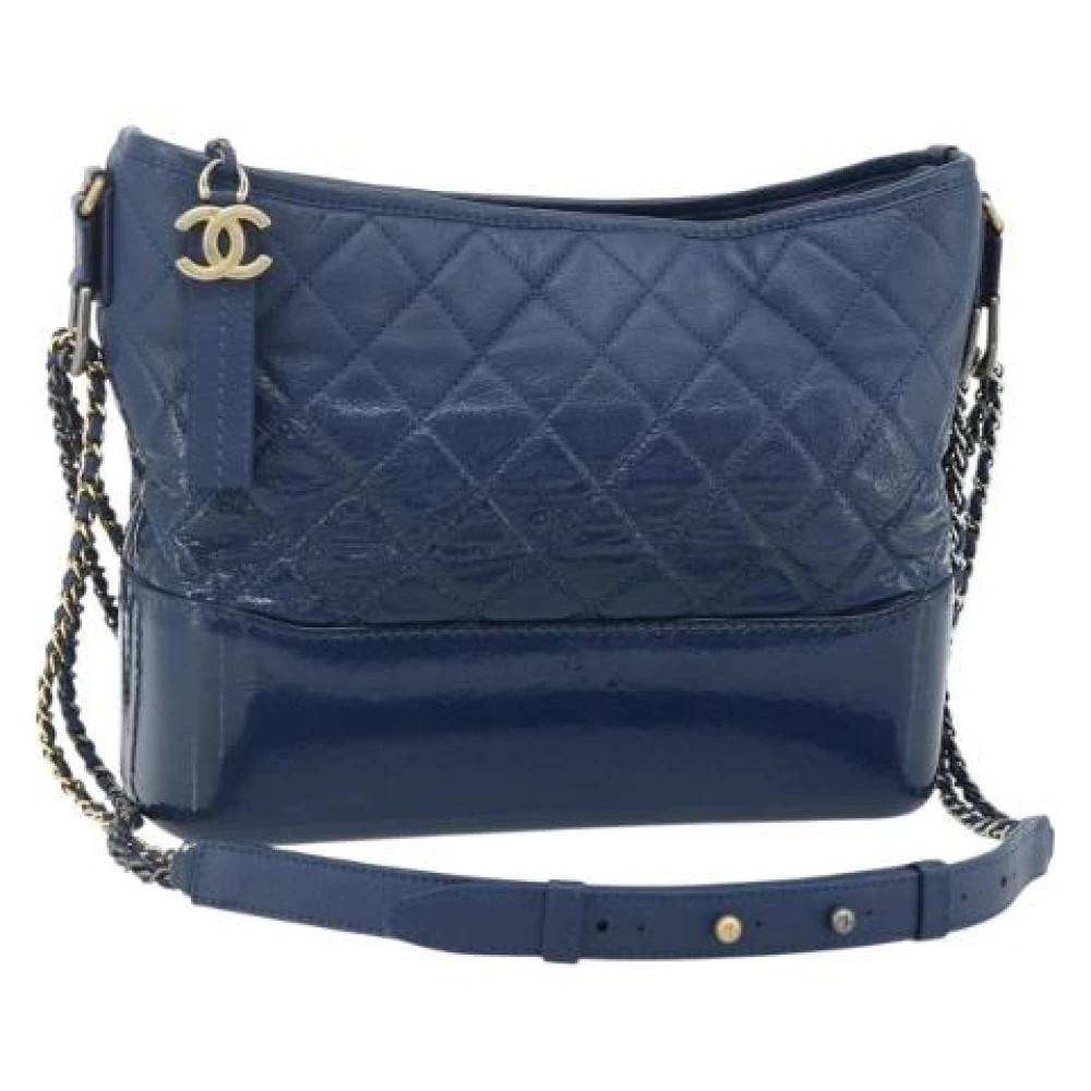 Chanel Vintage Pre-owned Vintage Skuldertaske - Vintage - Dame - Blå - ONE SIZE - Uld