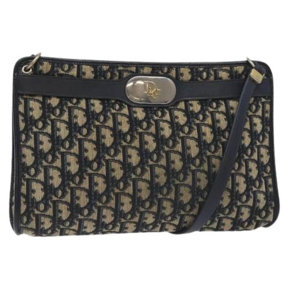 Dior Vintage Pre-owned Trotter Canvas Skuldertaske - Vintage - Dame - Flerfarvet - ONE SIZE - Uld