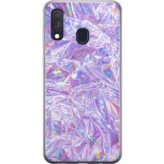 Samsung Galaxy A40 Gennemsigtigt Telefoncover Glitter