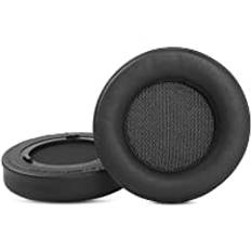 YunYiYi Ersättande öronkudde öronkåpor kompatibla med Corsair Virtuoso RGB Wireless SE Gaming headset minnesskum öronskydd reparationsdelar (svart/plastring)