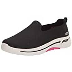 Skechers Go Walk Arch Fit för kvinnor – Grateful sneakers, Svart rosa, 39 EU Weit