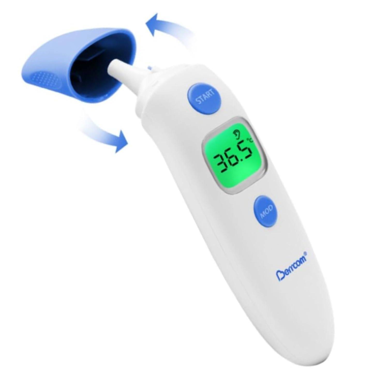 Berrcom Pann och Örontermometer Kontaktlös Infraröd Febertermometer