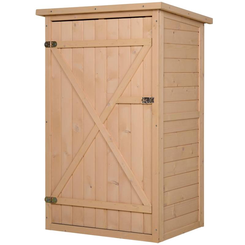 Redskapsbod med hyllor 75x56x115 cm