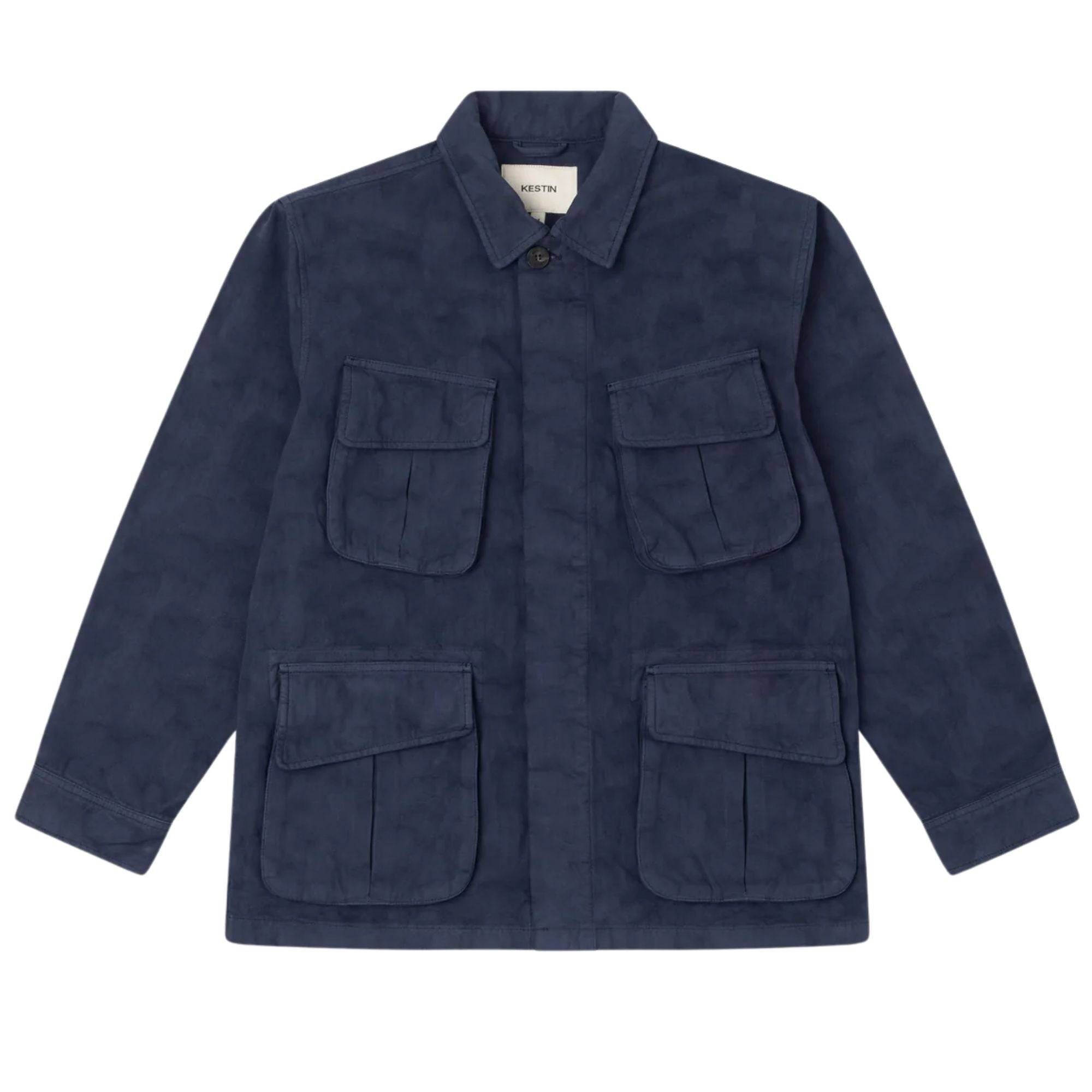 Kestin Jacquard Ripstop Cotton Tyndrum Jacket - Navy S - NAVY