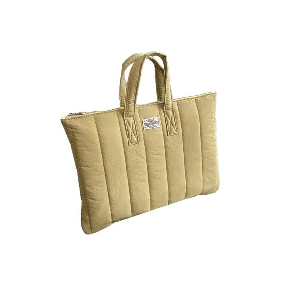 Casual Simple Pure Color Laptop Handbag Outdoor Office Travel Study Tablet PC Storage Bag for 15.6 Inch Laptop A