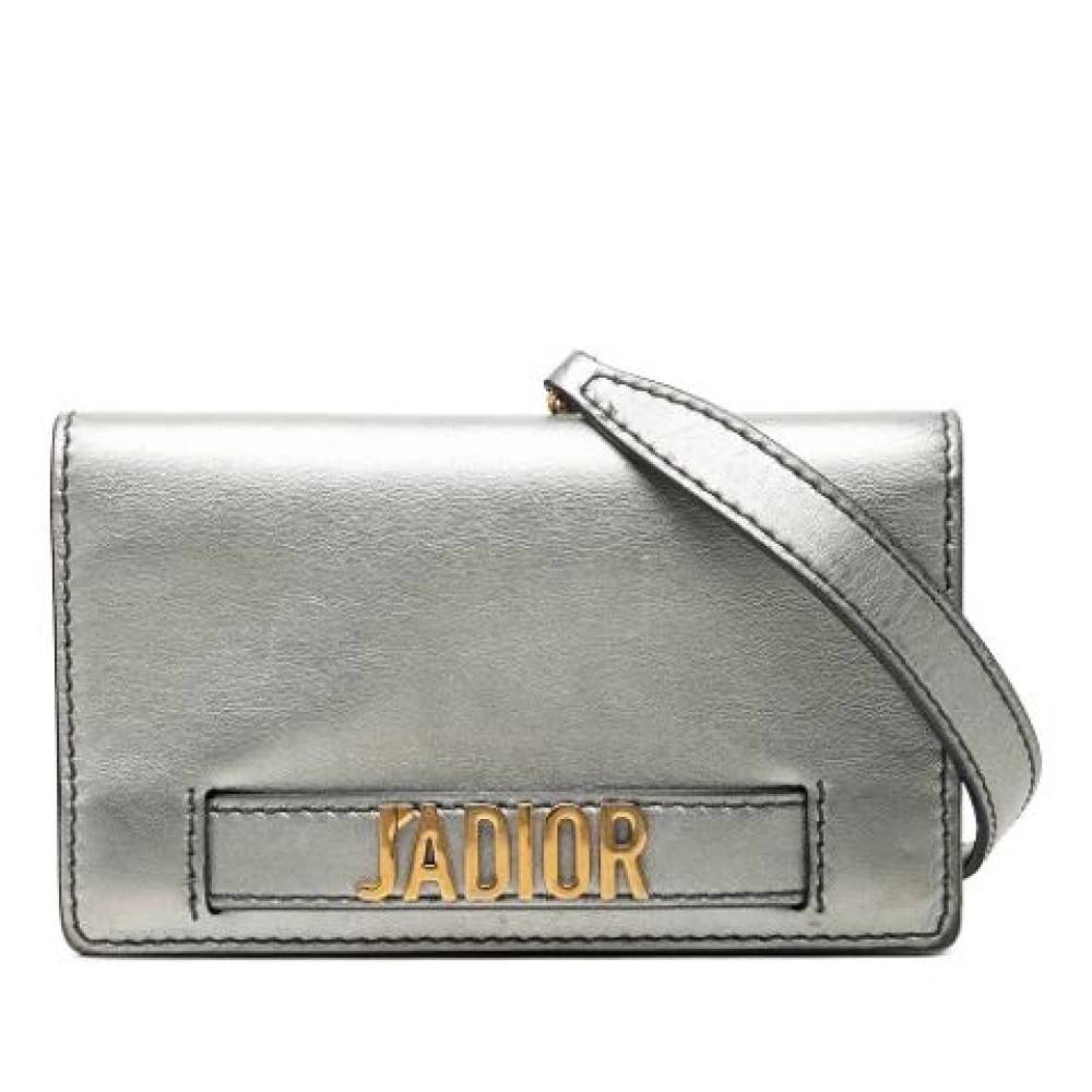 Dior Vintage Pre-owned JAdior Clutch med kæde - Vintage - Dame - Grå - ONE SIZE - Uld