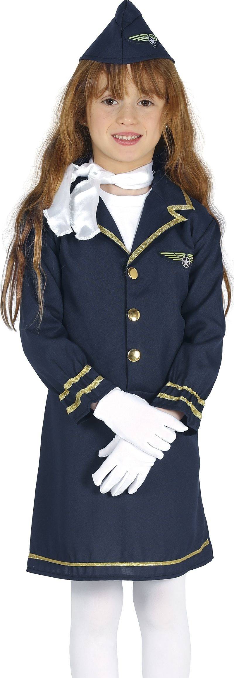 Flight attendant kostume 3-4 år.