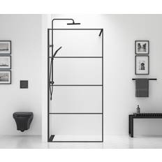 Gustavsberg Square Black brusevæg 120 cm matsort