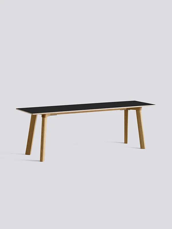 CPH Deux 215 Bænk fra Hay L140 x B35 x H45 cm / Ink black laminat / Matlakeret eg - Jacobsen Plus