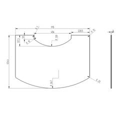 Glasgulvplade HETA Scan-Line 800-serien