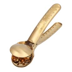 Stainless Steel Nutcracker Chestnut Clip Metal Multifunctional Nut Opener Plier for KitchenGold gyllene