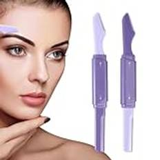 Face Shaver for Women, Eye Brow Razors for Women - Vattentät rostfritt stål ögonbryn Razor - Skönhet Personlig vård dubbelhuvudtrimmare ansiktsdermaplaningverktyg för slät hud