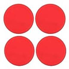 Air Hockey Pucks, 4 st hållbara lufthockeybord puckar lätt luft ishockey puckar bit utbytbar för bord spelutrustning (liten (63 mm))