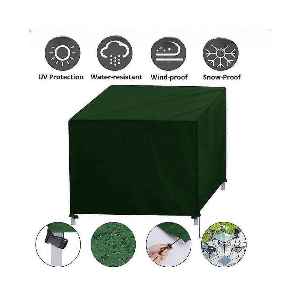 (80*80*80cm) 420D Outdoor Patio Waterproof Oxford Garden Furniture Covers-Green