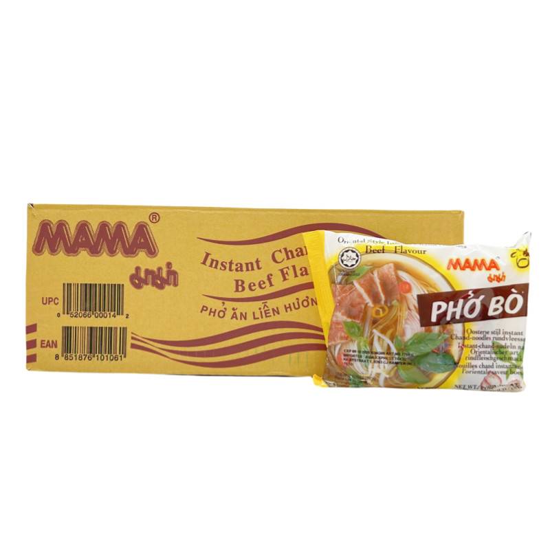 Snabbrisnudlar Biffbuljong PHO BO 30x55g/Krt Mama