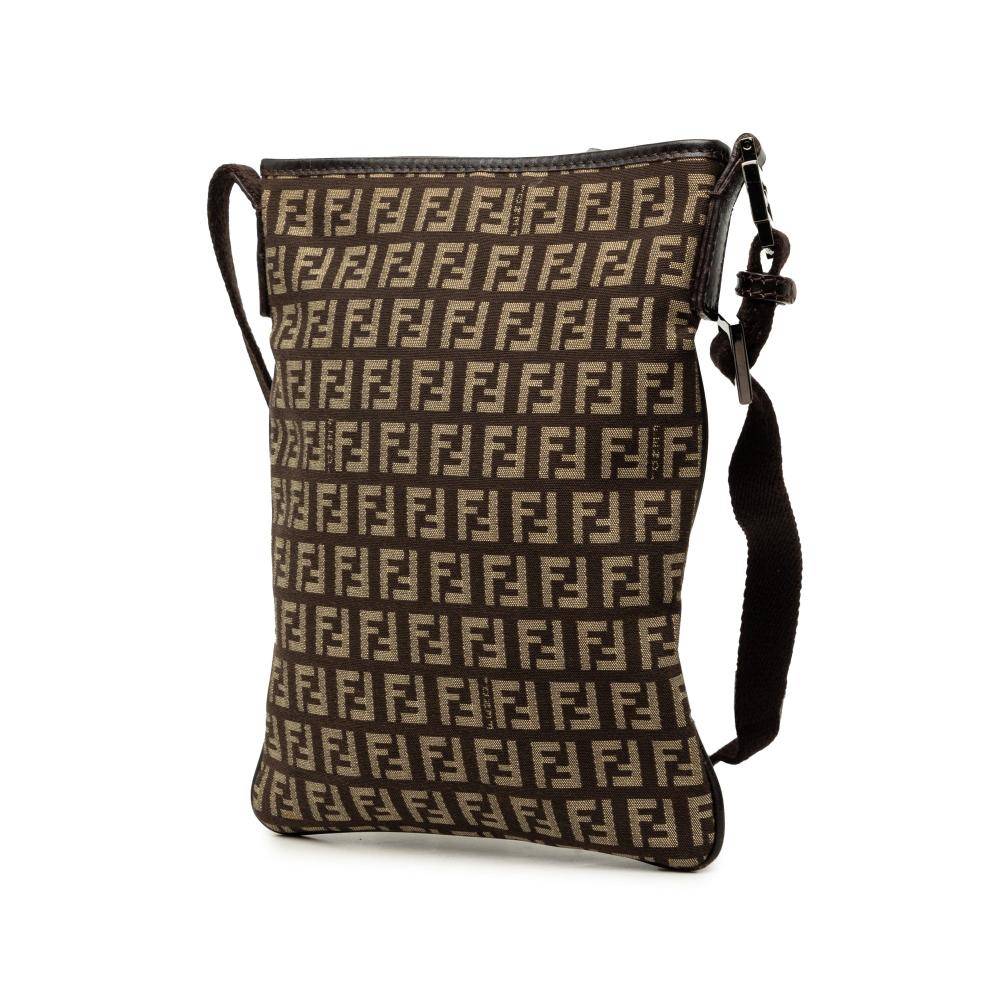 Fendi Vintage Crossbody Bag Stl.  - Brown (L 24.50cm x W 18cm x D 1cm)