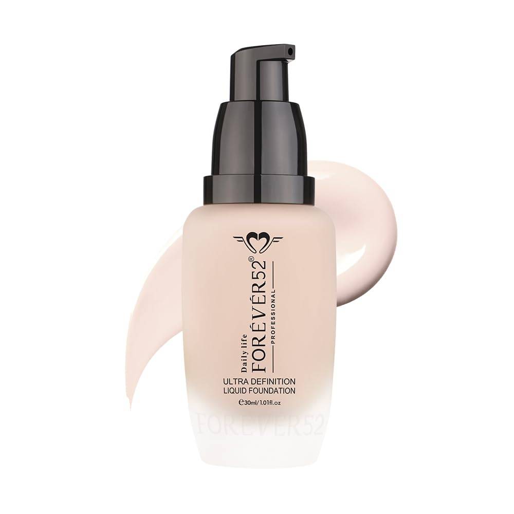 Daily Life Forever52 Ultraklar Flytande Foundation|24H Hållbarhet, Medel till Full Täckning, Porminskande & Mattande, Långvarig, Anti-Aging, Sa beige