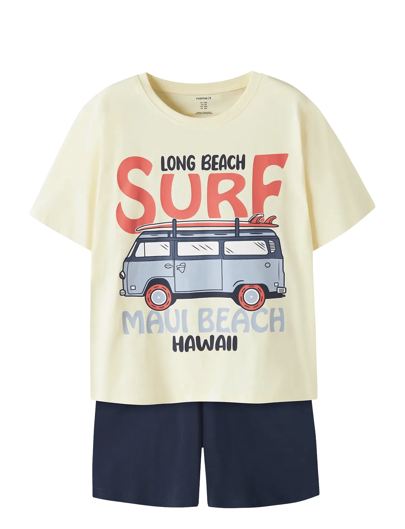 NAME IT Nkmvigor Ss Nreg Top Set | Navy | 140