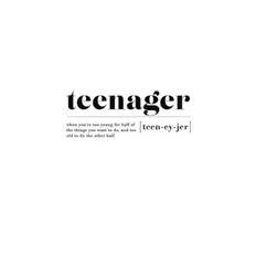 Teenager Plakat (30x40 cm)