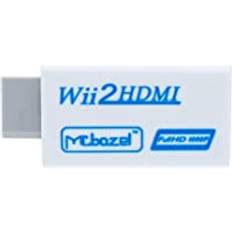 Mcbazel Wii HDMI-adapter, Wii till HDMI-omvandlare, Full HD 1080P videoadapter omvandlare med 3,5 mm ljud