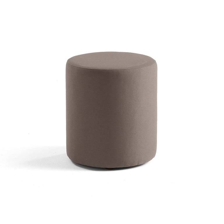 Sittpuff CASUAL, tyg ETNA, Ø 440 mm, taupe