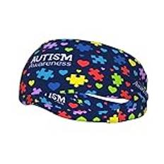 Hår pannband sport autism basketband elastiska pannband löpning pannband halkfria pannband för skidåkning löpning träning
