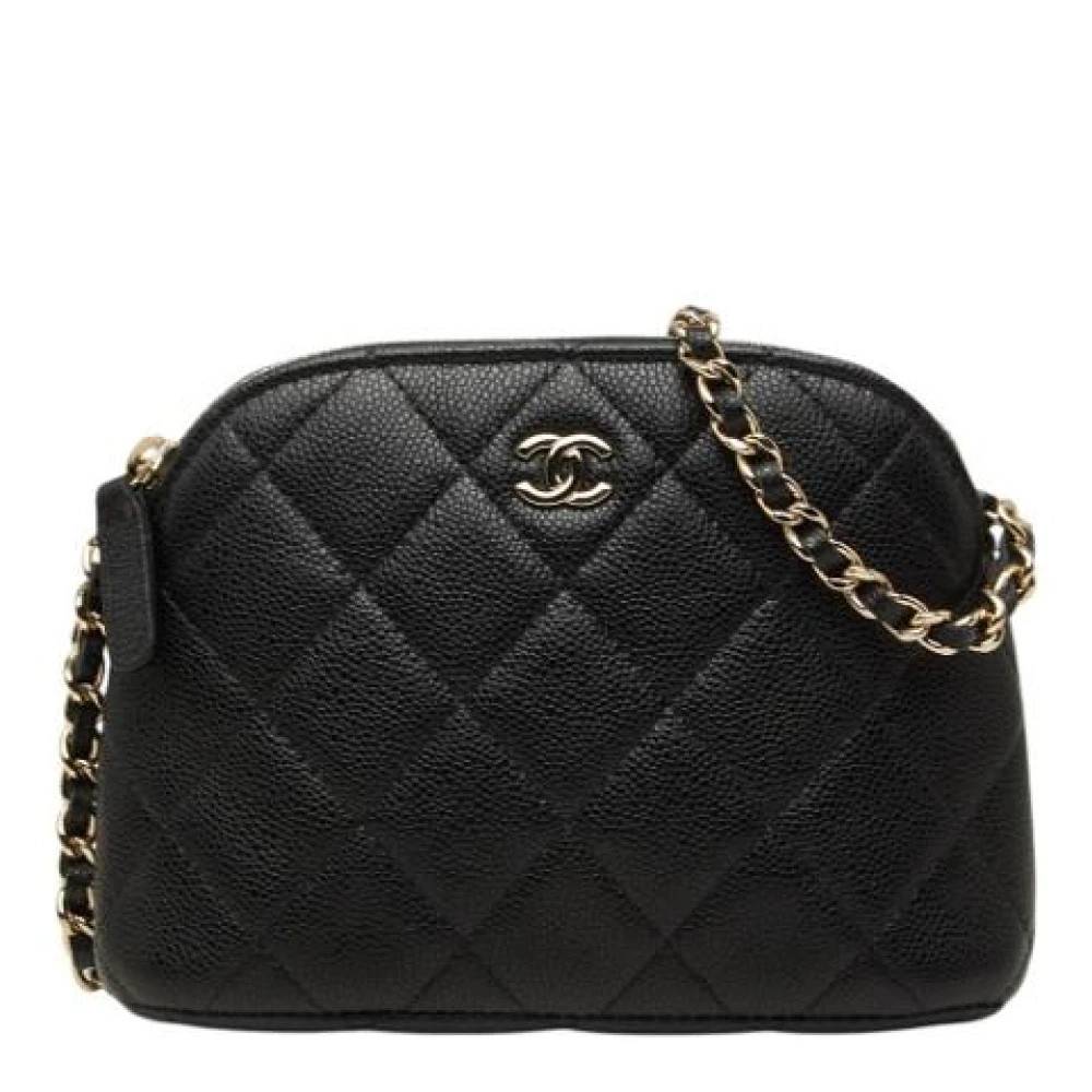 Chanel Vintage Pre-owned Pochette Skuldertaske - Vintage - Dame - Sort - ONE SIZE - Uld