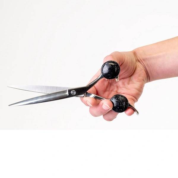 Show Tech Black Glitter insatsringar med stopp - 20 mm