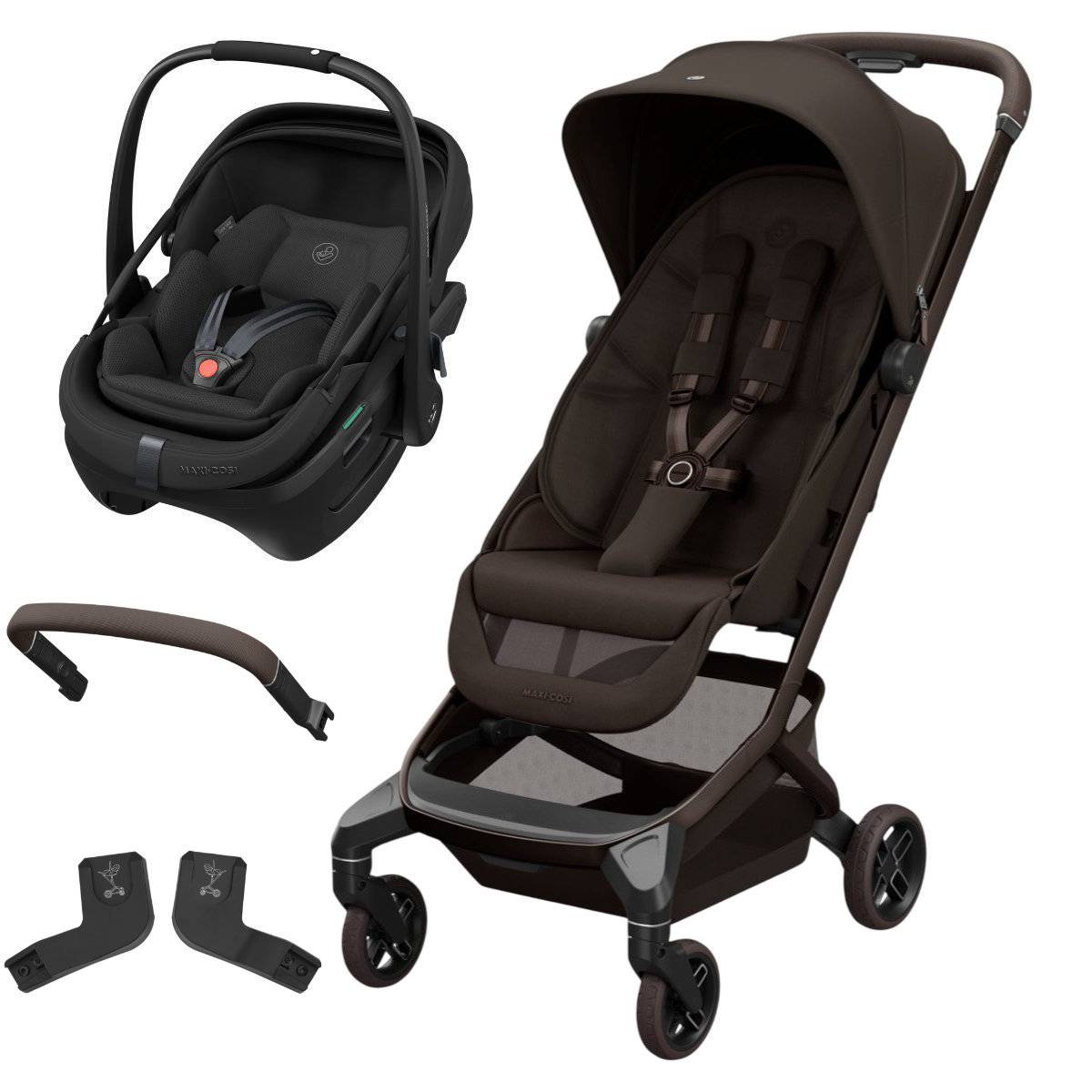 Maxi-Cosi Fame Cabin Buggy Set 4-in-1 incl. Coral Slide Pro - Espresso Brown