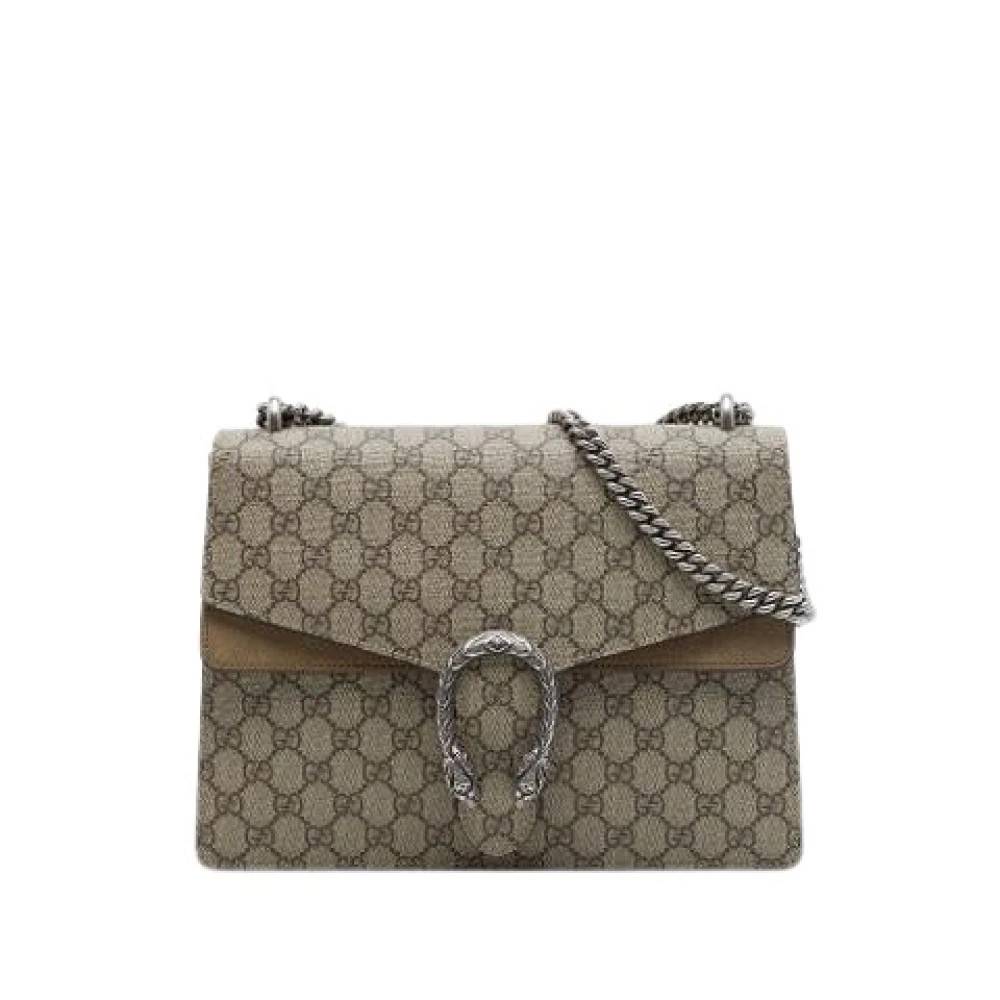 Gucci Vintage Pre-owned Dionysus Skuldertaske - Vintage - Dame - Beige - ONE SIZE - Uld