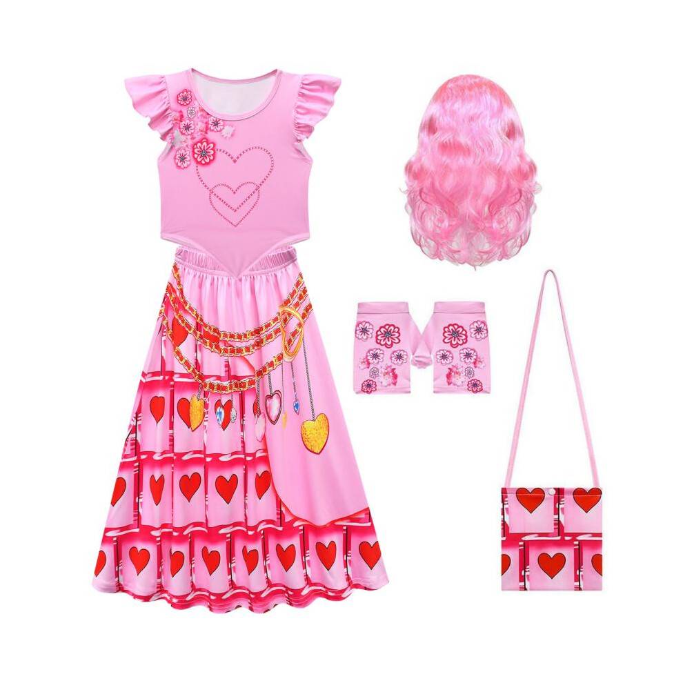 (83191+包包, 130cm) Cosplay Descendants 4 Flutter Sleeve Irregular Top and Skirt Set 83191 New Women's Role Play Costume Party Dress