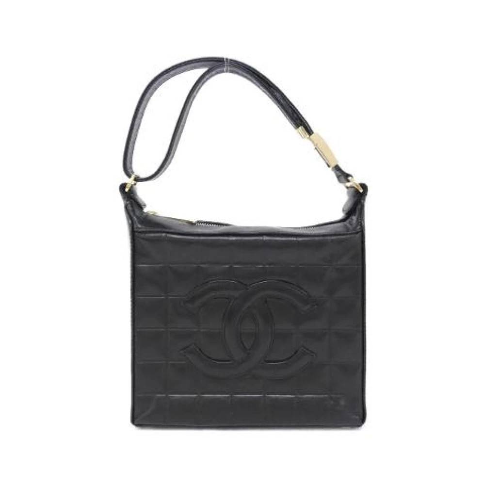 Chanel Vintage Pre-owned Lambskin Skuldertaske - Vintage - Dame - Sort - ONE SIZE - Uld