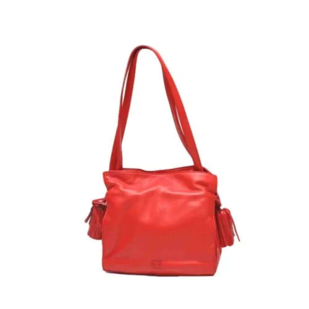 Loewe Pre-owned Pre-owned Stof skuldertasker - Vintage - Dame - Orange - ONE SIZE - Uld