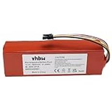 vhbw Batteri kompatibel med Xiaomi Roborock S5 S50 S502-00 Ruby-S, S5 S51 S512-00 Ruby-S hemrenare (3600mAh, 14,4V, Li-Ion)