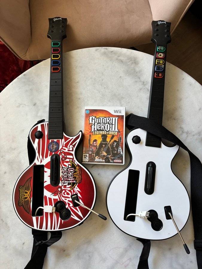 Guitar Hero III Legends of Rock med två gitarrer till Nintendo Wii