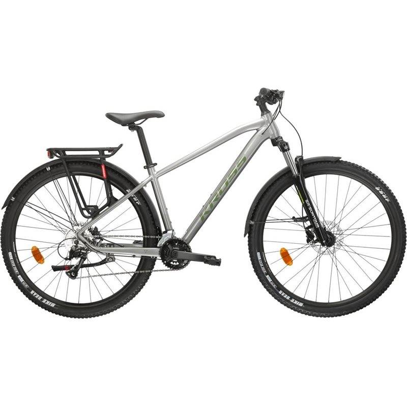 Hardtail MTB Kross Hexagon 4.0 EQ Silver/Green 2024 (M-29)