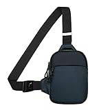 Long Keeper Liten mini-crossbodyväska, bröstväska/axelremsväska för män/kvinnor, vattentät mobilväska, för cykling, resor eller utomhussport