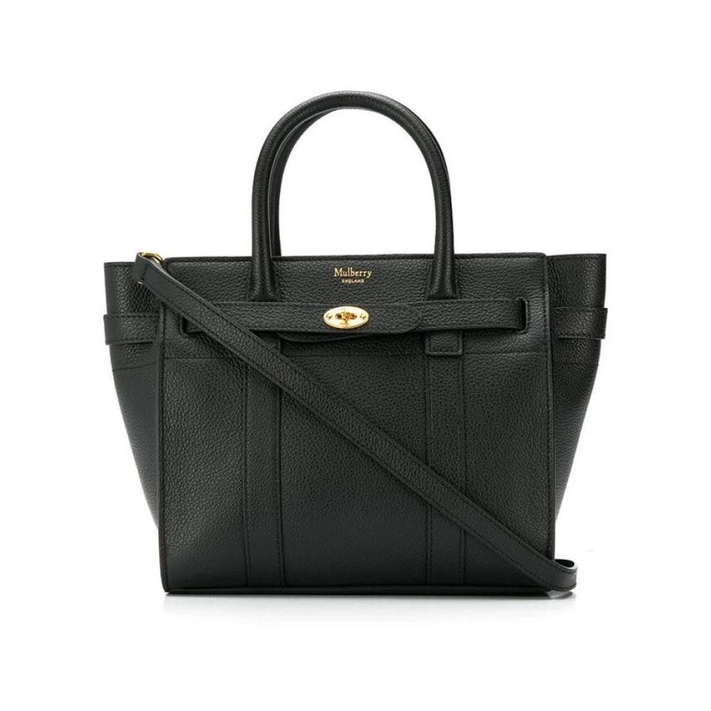 Mulberry Mini Zipped Bayswater Tote - Tasker - Dame - Sort - ONE SIZE - Uld
