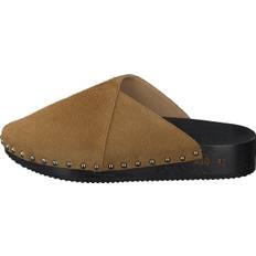Sabot Wooden Clog Senape Rough, Male, Sko, Sandaler og Hjemmesko, hjemmesko, Brun, EU 44