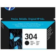 HP 304 Black Original Ink Cartridge blækpatron 1 stk Standard udbytte