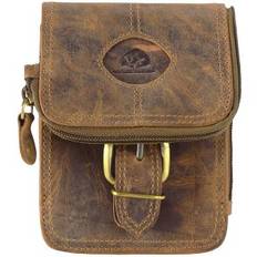 Vintage Gürteltasche Leder 14,5 cm
