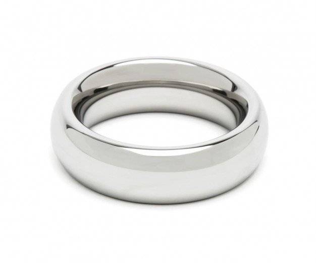 Slave4master Donut Cock Ring 55 mm, stainless steel cock ring, height 10 mm, thickness 5 mm