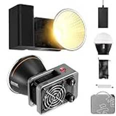 ZHIYUN MOLUS X60 COMBO COB LED-videolampa 60 W tvåfärgad 2700-6500K stöder APP-kontroll med diffusor ett batteri