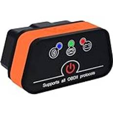 vLinker iCar2 BLE 4.0 OBD2 Bluetooth Adapter ELM327 Scanner Bildiagnosverktyg Motorsystemdiagnosverktyg för Android/IOS (Svart/Orange)