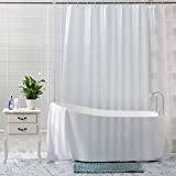 Lkw Ogechi transparent duschdraperi 180 cm – 300 cm extra bredd, 200 cm, droppar PVC vattentät och antimögel klar badrumsgardin, snabbtorkande transparent duschdraperi (240 x 200 cm)