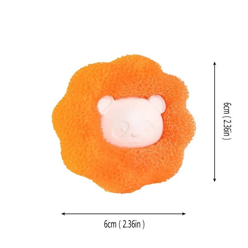 Reusable Pet Hair Remover Balls for Washing Machine - Orange / 3 Pcs