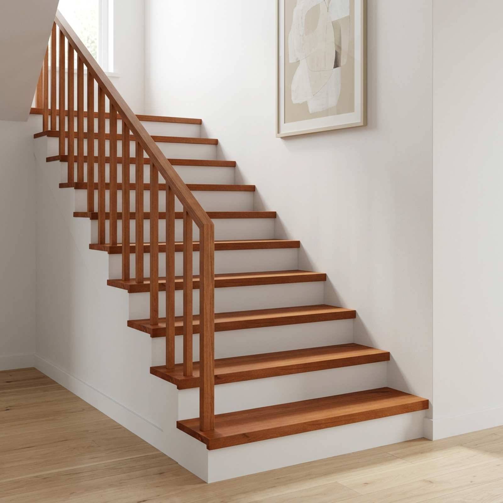 vidaXL Trappetrin 2 stk. 70 x 25 x 2 cm Brun Solid bøg