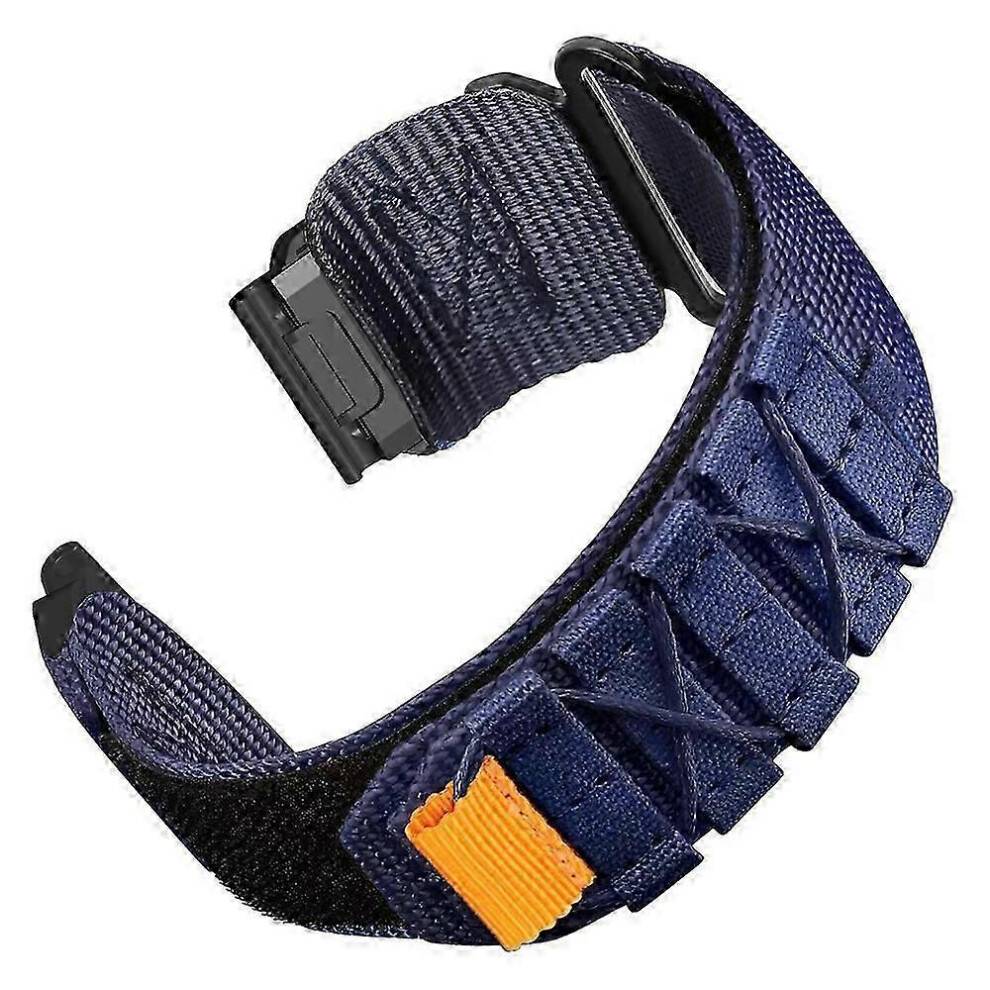 (Style E) 26mm Watch Band for Garmin Fenix 8 51mm/7X/6X/5X Quick Release Nylon Magic Tape Strap