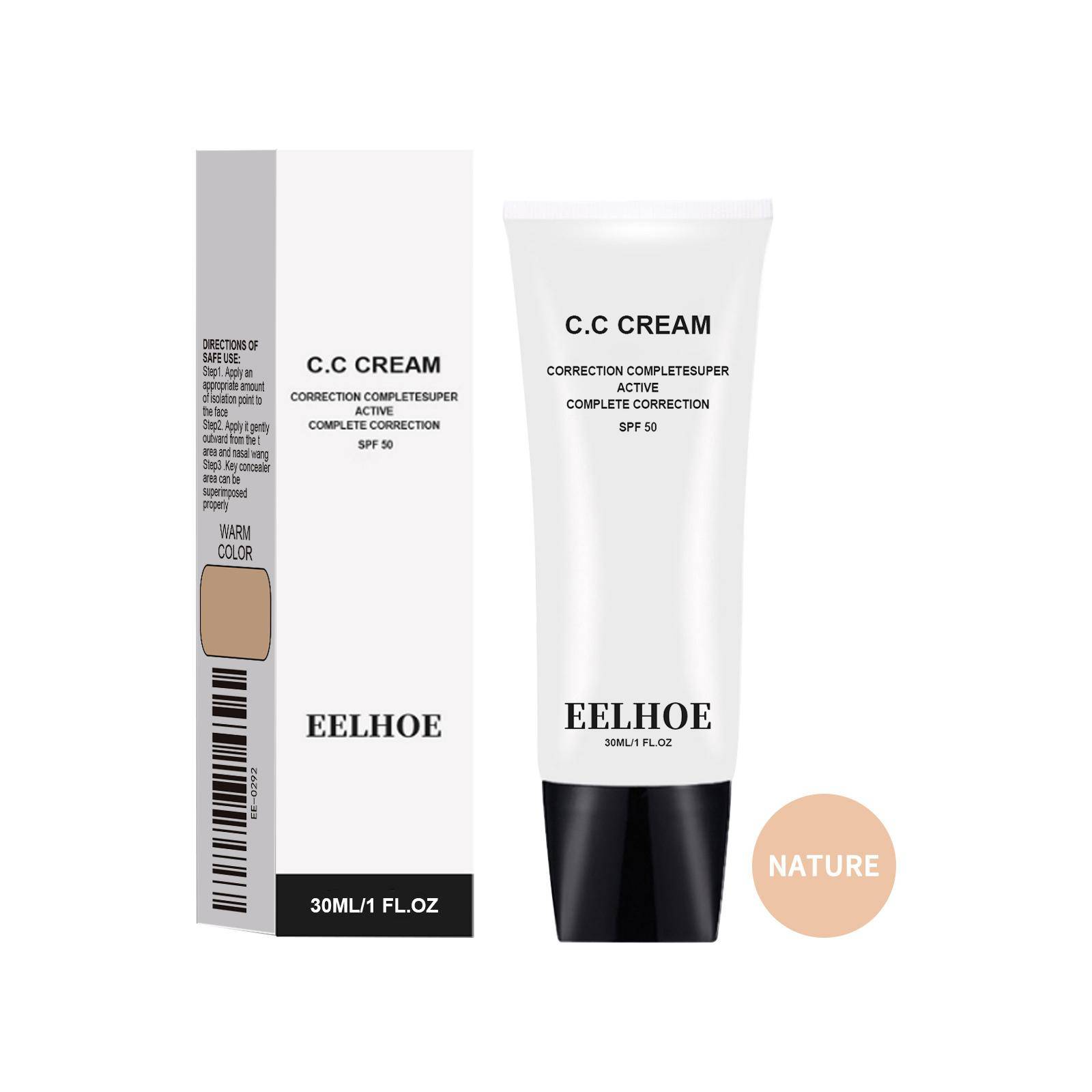 EELHOE Primerkräm Fuktgivande Hudconcealer Uppljusande Hudton Mjuk Primer Foundation white
