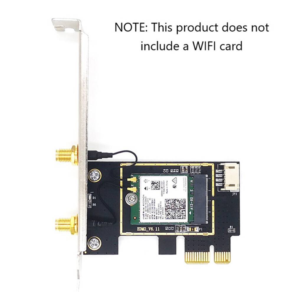 2X PCIE WiFi Card Adapter Dual Band Wireless Network Card Repetidor Adaptador for PC Desktop for AX200 9260AC